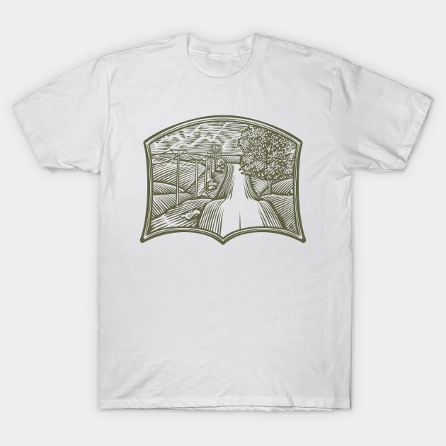 Backyard T-Shirt by phsycartwork